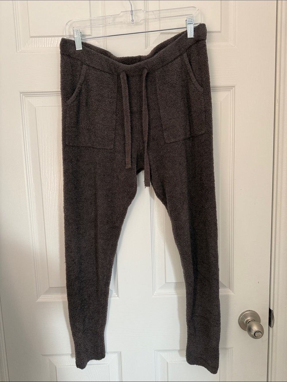 [new inventory] BAREFOOT DREAMS COZYCHIC LITE DARK BROWN JOGGER TRAVEL PANTS EUC